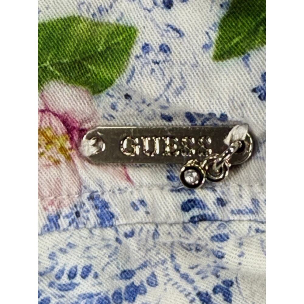 GUESS Girls Lemon & Paisley Print Ruffle Shorts 5 - Picture 4 of 7